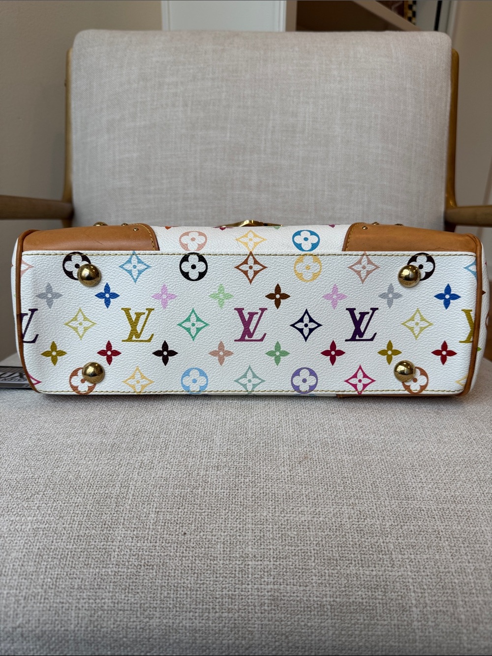 Louis Vuitton Monogram Murakami Multicolor Beverly MM White Authentic *rare* - Picture 15 of 17